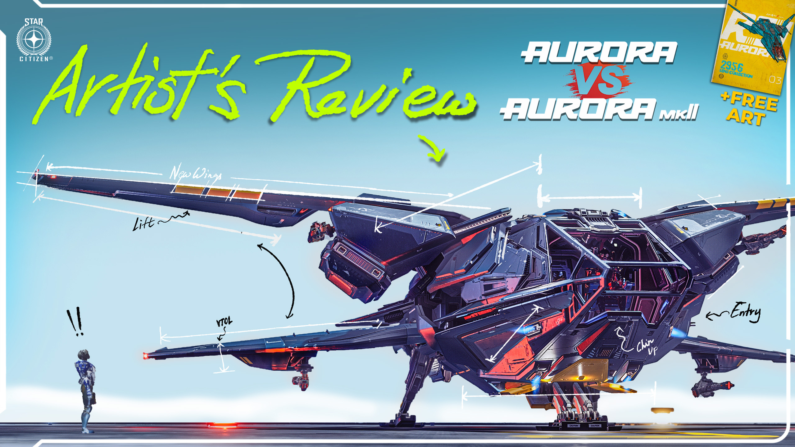 RSI Aurora MKII vs Aurora MKI Design review Star Citizen